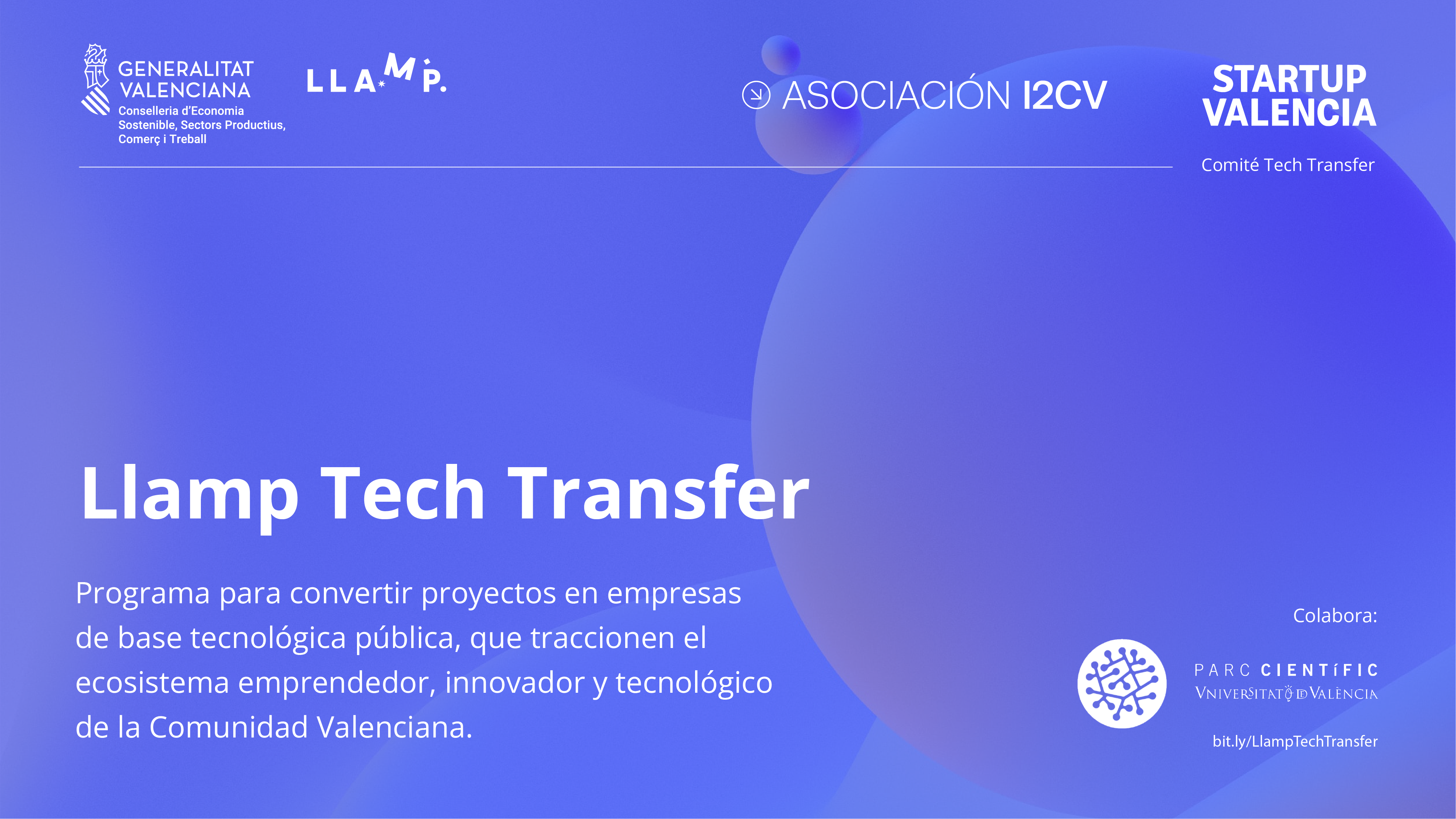 I2CV y Startup Valencia | Programa de aceleración Llamp Tech Transfer