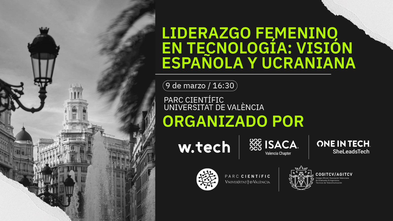 ISACA Valencia, Capítulo de ISACA, iTelecos, Women In Tech y el PCUV organizan el evento 'Liderazgo Femenino en tecnología: visión española y ucraniana'