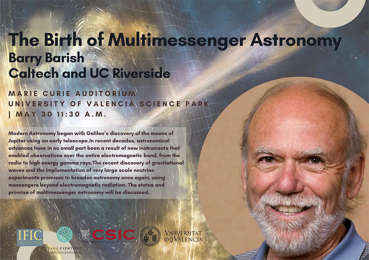 Conferencia PCUV | La Astronomía Multimensajero, de Barry Barish