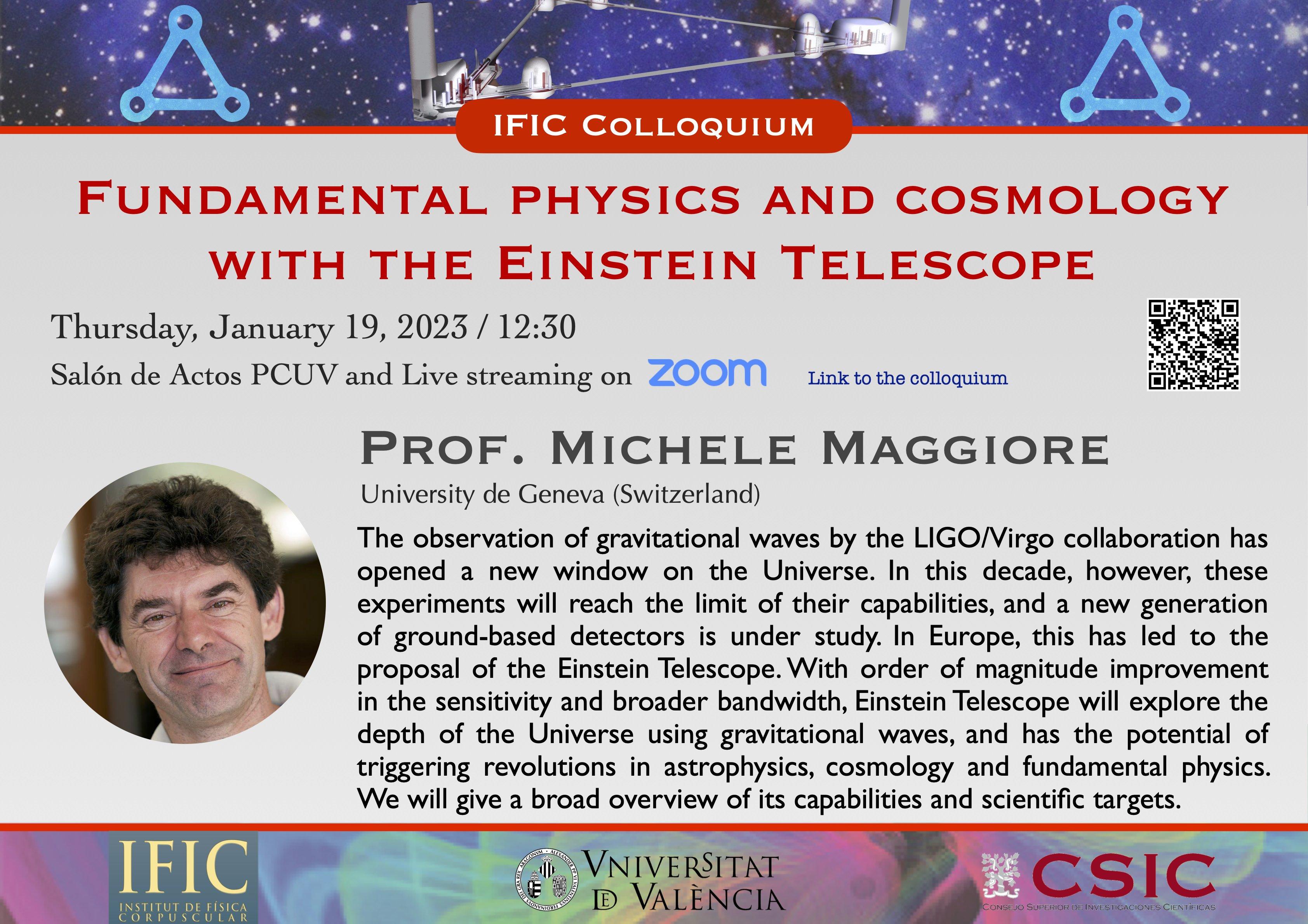 IFIC | Coloquio sobre el futuro Telescopio Einstein