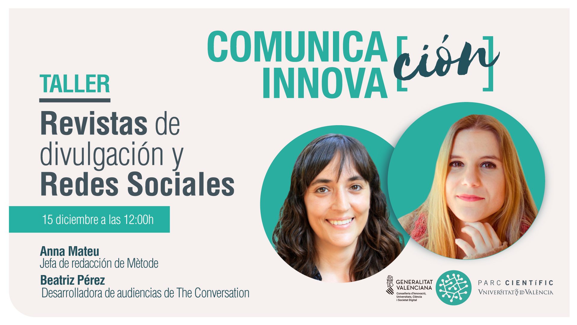 Workshop Comunica-Innova [tion]: 'Popular science magazines and social networks'