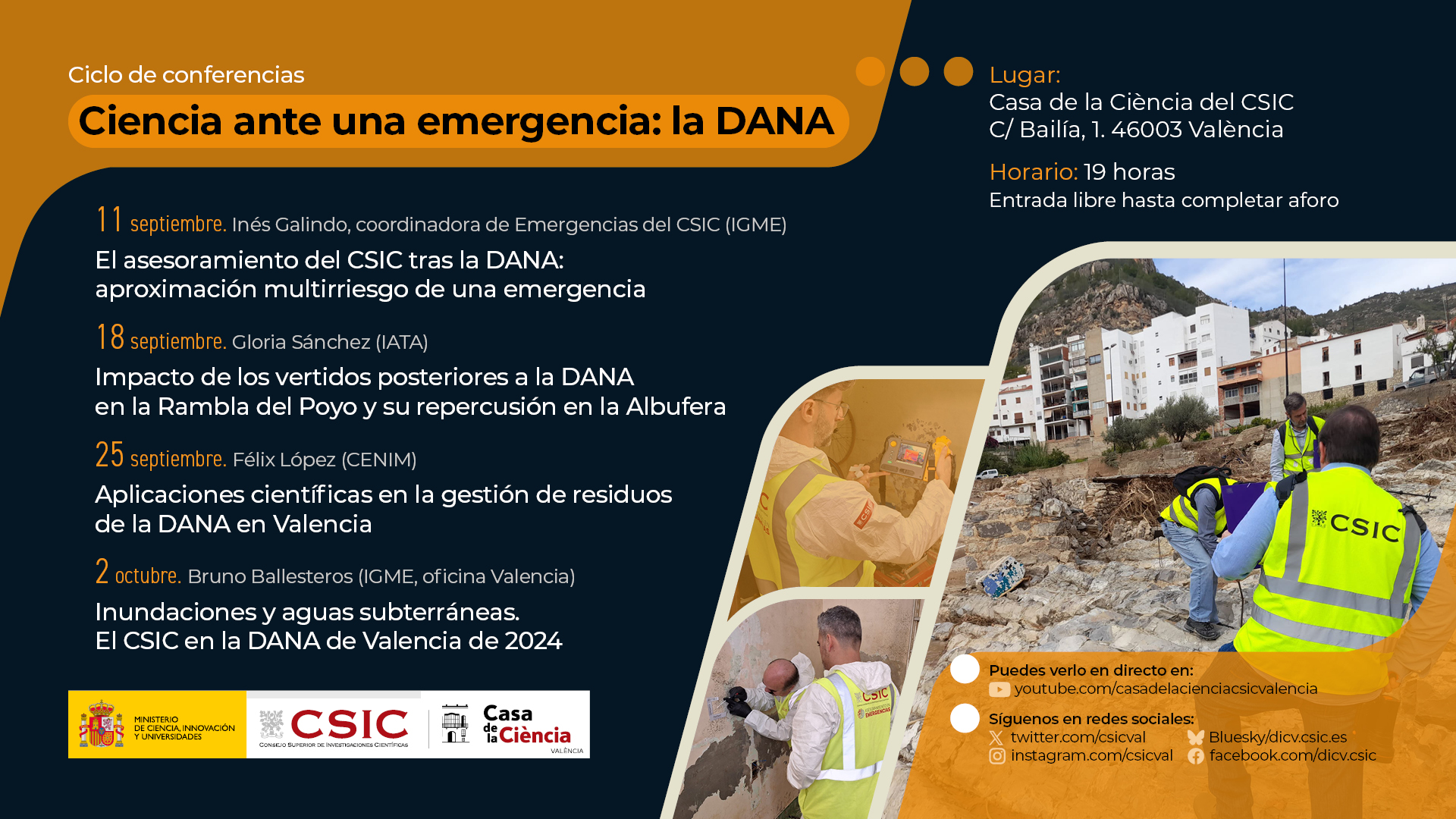 Ciencia ante una emergencia: la DANA | Conferencia de Gloria Sánchez (IATA)