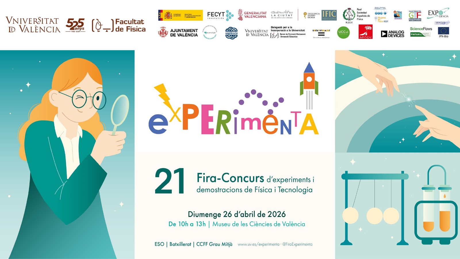 La feria Experimenta 2026 reúne proyectos de ciencia y tecnología en València
