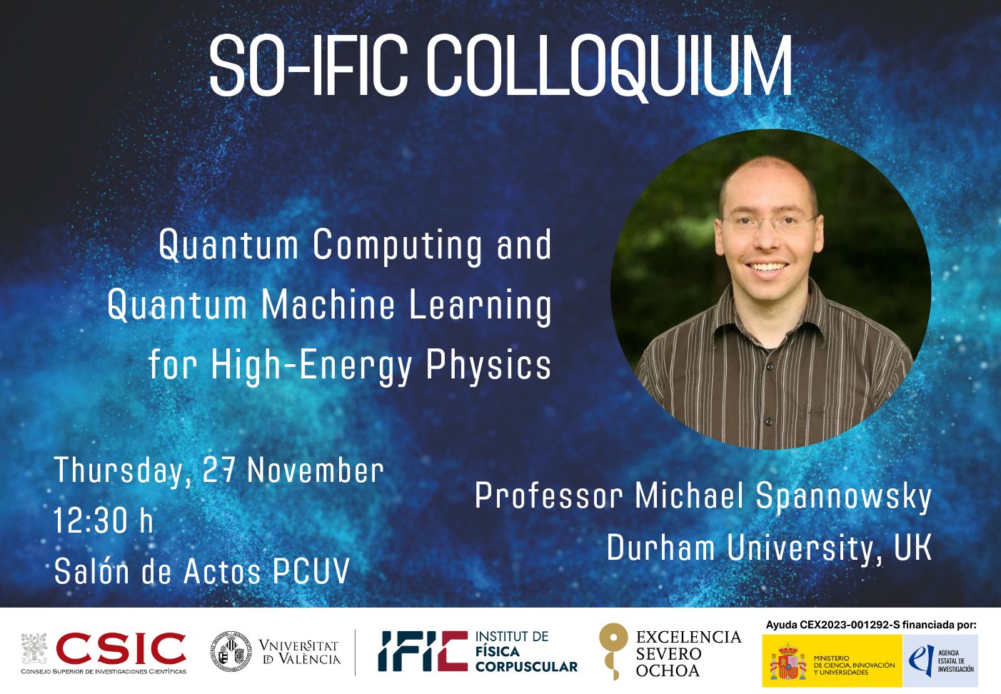 SO-IFIC Coloquio | Computación Cuántica y Aprendizaje Automático Cuántico para la Física de Altas Energías