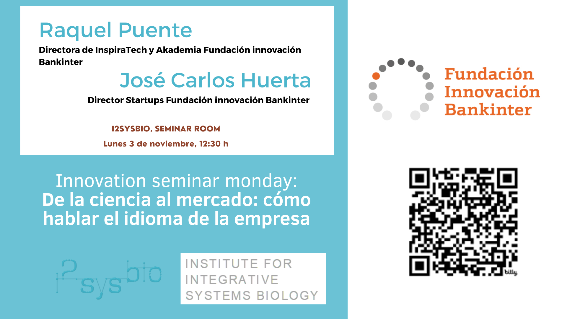 I2SysBio | De la ciència al mercat: com parlar l'idioma de l'empresa
